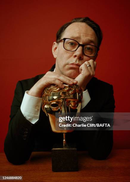 Actor, writer and comedian Reece Shearsmith is photographed for BAFTA's Virgin Media British Academy Television Awards folio on June 6, 2021 in...