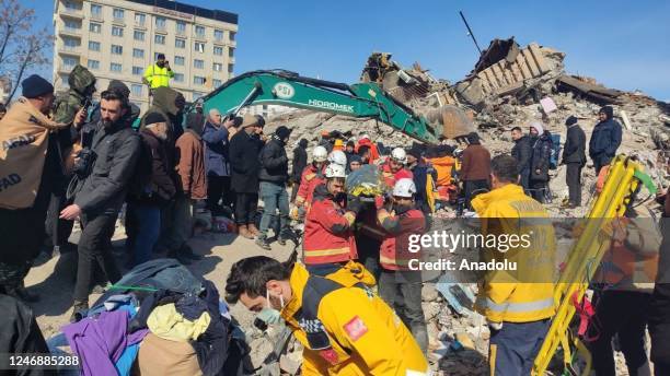 Years-old Berat and his budgerigar rescued 55 hours after 7.7 and 7.6 magnitude the earthquakes hit Hatay, Turkiye on February 08, 2023. Early Monday...