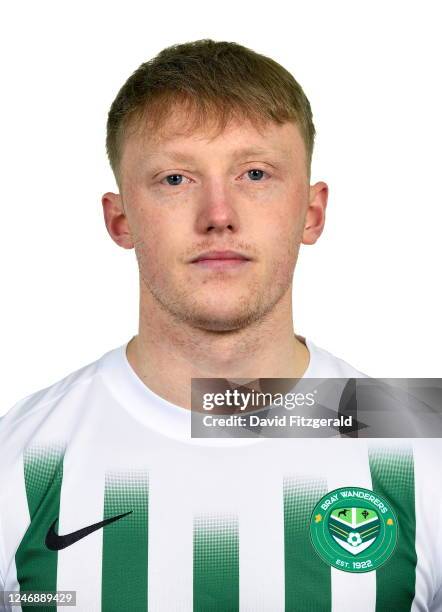 Louth , Ireland - 6 February 2023; Eoin Farrell poses for a portrait during a Bray Wanderers squad portrait session at Carlisle Grounds in Bray,...