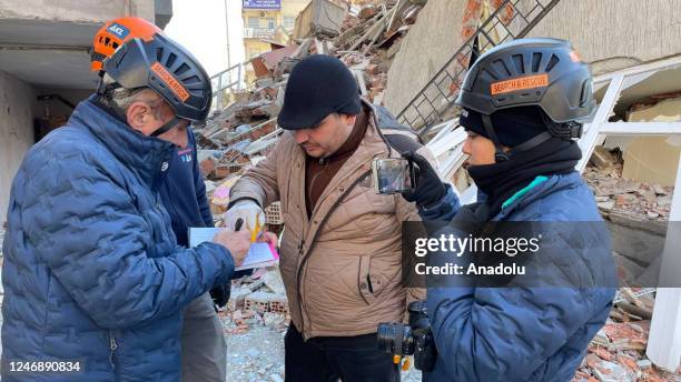 Search and rescue team from Israel efforts continue after 7.7 and 7.6 magnitude earthquakes hit Kahramanmaras, Turkiye on February 08, 2023. Early...