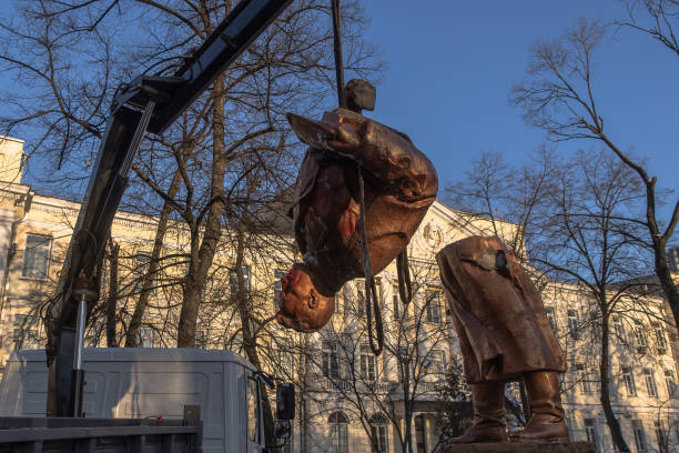 UKR: Monument To Soviet Pilot Removed In Kyiv