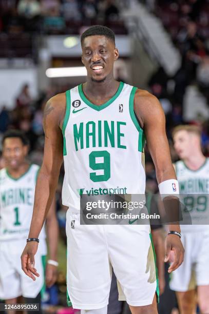 Tony Snell of the Maine Celtics prepares to shoot a free throw during an NBA G League game against the Raptors 905 at the Paramount Fine Foods Centre...