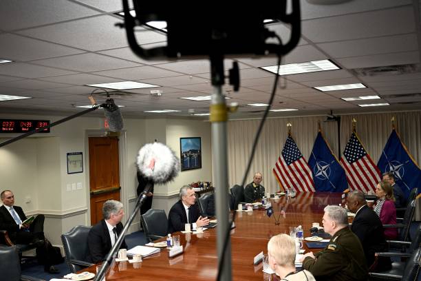 DC: Defense Secretary Austin Welcomes NATO Secretary General Jens Stoltenberg To The Pentagon