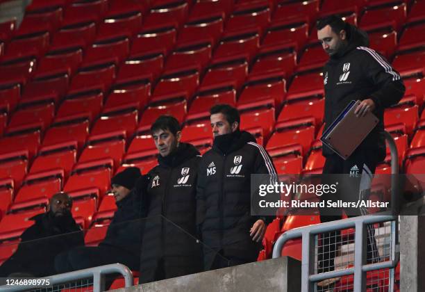 Marco Silva, Manager of Fulham in the stands during the FA Cup Fourth Round replay match between Sunderland FC and Fulham FC at Stadium of Light on...