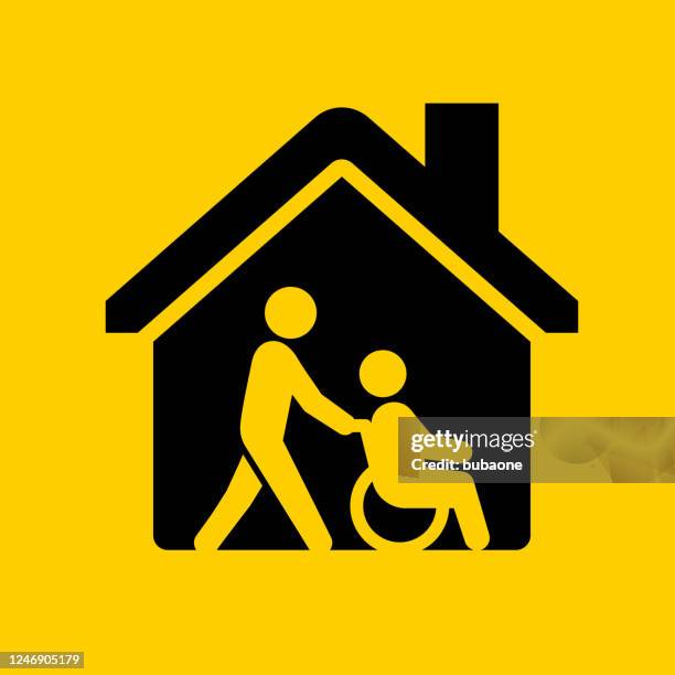 nursing home icon - nursing home stock illustrations