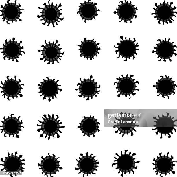 coronavirus - microscope slide stock illustrations