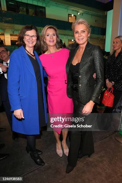 Ilse Aigner, Anouschka Horn, Stephanie Bruges von Pfuel, Saskia Greipl-Kostantinidis during the 100 years BayWa anniversary gala at Isarphilharmonie...