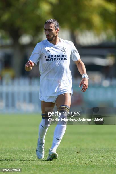 Martin Caceres of LA Galaxy during the MLS Pre-Season 2023 Coachella Valley Invitational match between LA Galaxy v St. Louis City SC at Empire Polo...