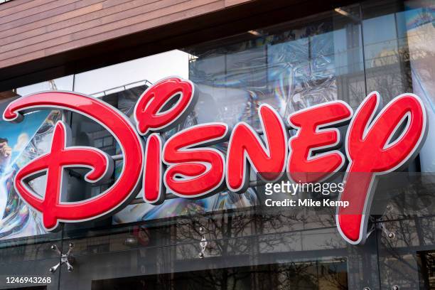 Disney Store on Oxford Street on 6th January 2023 in London, United Kingdom. The Walt Disney Company, commonly known as Walt Disney or simply Disney,...