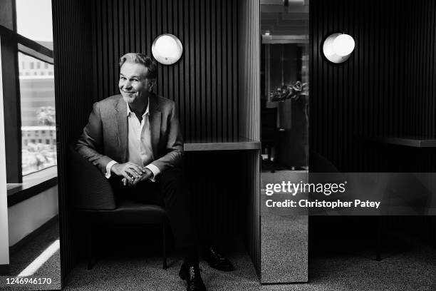 Co-founder and executive chairman of Netflix, Reed Hastings is photographed for The Hollywood Reporter on May 26, 2022 in Los Angeles, California.