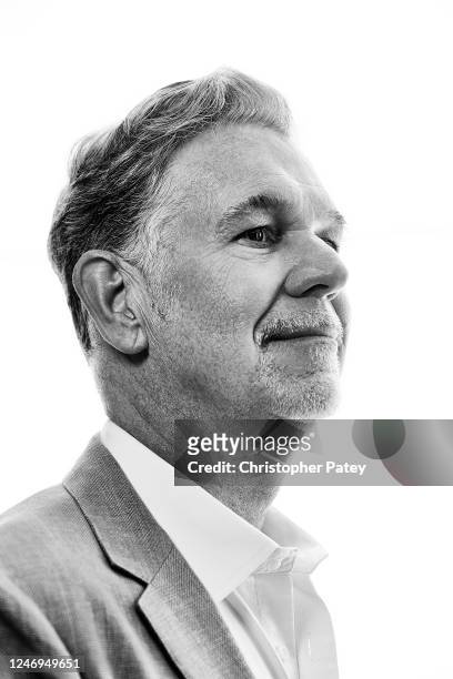 Co-founder and executive chairman of Netflix, Reed Hastings is photographed for The Hollywood Reporter on May 26, 2022 in Los Angeles, California.