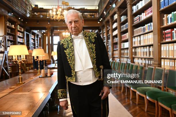 Peruvian Writer Mario Vargas Llosa Photos Photos and Premium High Res Pictures - Getty ...