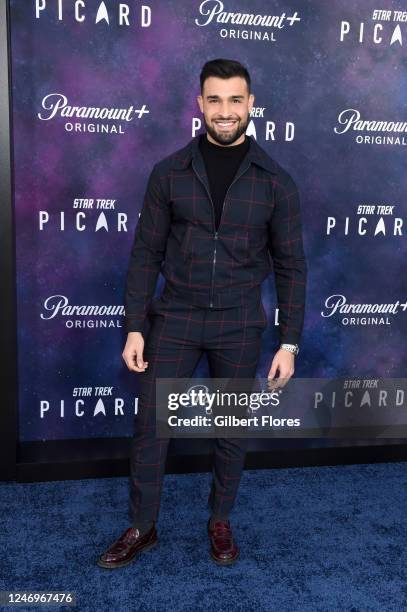 Sam Asghari at the premiere of "Star Trek: Picard the Final Season" held at TCL Chinese Theatre on February 9, 2023 in Los Angeles, California.