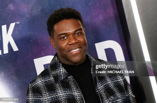 Actor Sam Richardson arrives for the Los Angeles premiere of the final season of "Star Trek: Picard" at the TCL Chinese Theater in Hollywood,...