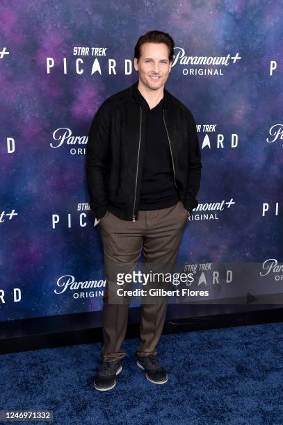 Peter Facinelli at the premiere of "Star Trek: Picard the Final Season" held at TCL Chinese Theatre on February 9, 2023 in Los Angeles, California.