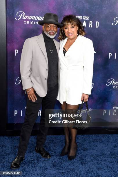 LeVar Burton and Stephanie Cozart Burton at the premiere of "Star Trek: Picard the Final Season" held at TCL Chinese Theatre on February 9, 2023 in...