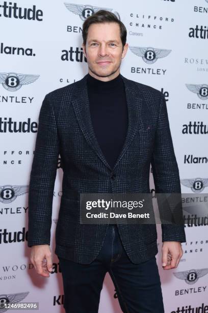 Paul Sculfor attends the third annual Attitude 101, empowered by Bentley, at Rosewood London on February 10, 2023 in London, England.