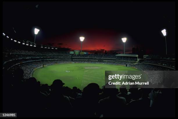 General view of the Melbourne Cricket Ground during the final of the Cricket World Cup between England and Pakistan.