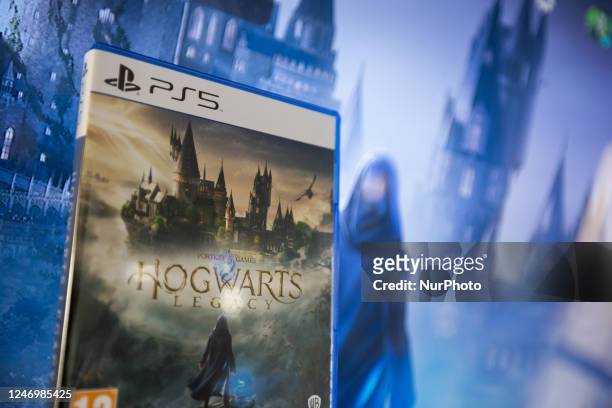 Physical version of Hogwarts Legacy for the PS5 in LAquila, Italy, on February 10, 2023. -Hogwarts Legacy the new open-world video game by Avalanche...