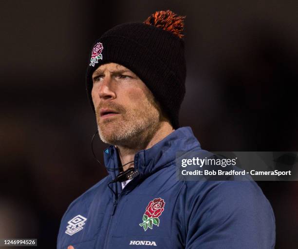 England's Forwards Coach Andy Titterell during the U20 Six Nations Rugby match between England and Italy at Kingsholm Stadium on February 10, 2023 in...