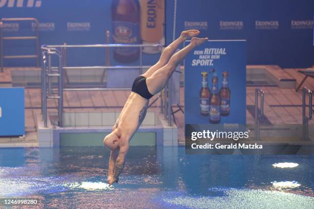 Fabian Hambüchen attends the "RTL Turmspringen" live show at Europasportpark on February 10, 2023 in Berlin, Germany.