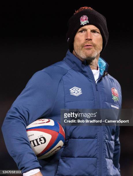 England's Forwards Coach Andy Titterell during the U20 Six Nations Rugby match between England and Italy at Kingsholm Stadium on February 10, 2023 in...