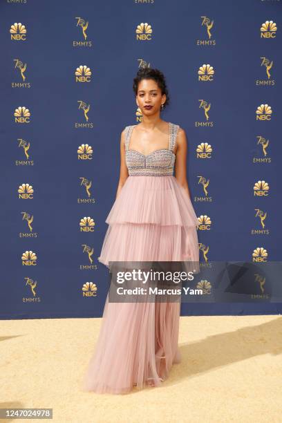 September 17, 2018: Stefani Robinson?arriving at the 70th Primetime Emmy Awards at the Microsoft Theater?in Los Angeles, CA.