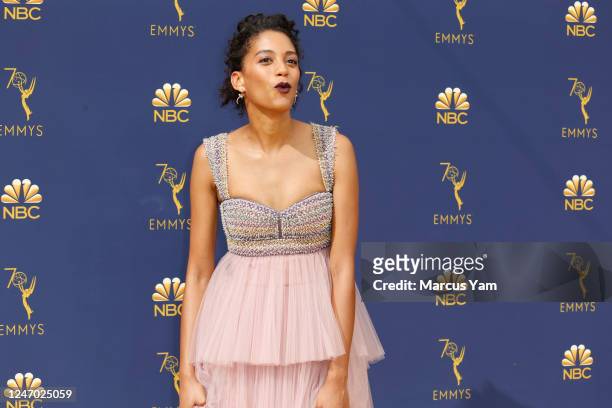 September 17, 2018: Stefani Robinson?arriving at the 70th Primetime Emmy Awards at the Microsoft Theater?in Los Angeles, CA.