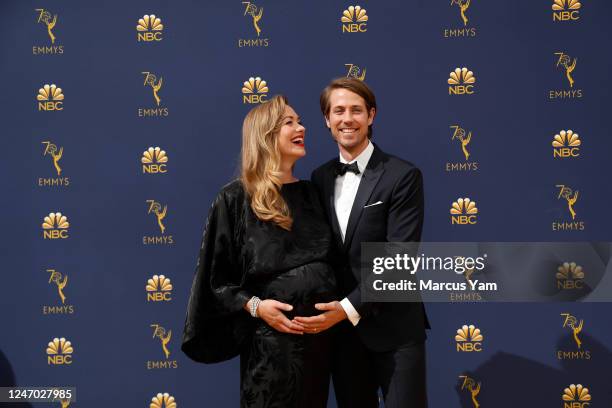 September 17, 2018: Yvonne Strahovski and Tim Loden arriving at the 70th Primetime Emmy Awards at the Microsoft Theater?in Los Angeles, CA.