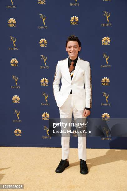 September 17, 2018: Noah Schnapp arriving at the 70th Primetime Emmy Awards at the Microsoft Theater?in Los Angeles, CA.