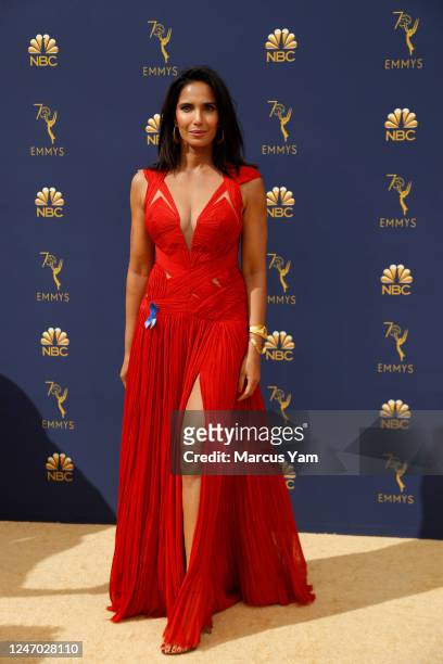 September 17, 2018: Padma Lakshmi arriving at the 70th Primetime Emmy Awards at the Microsoft Theater?in Los Angeles, CA.
