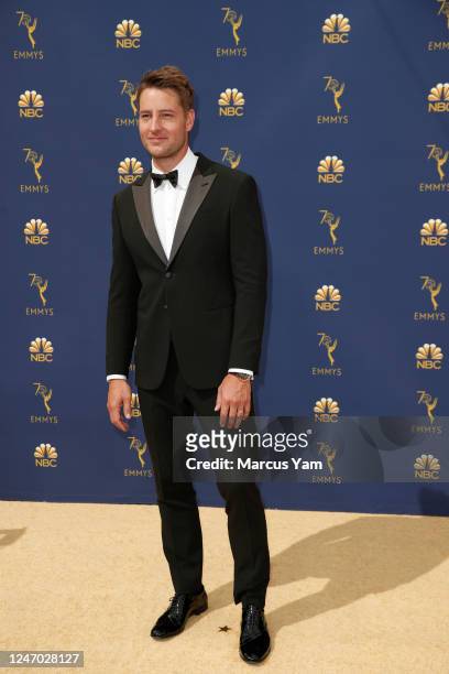 September 17, 2018: Justin Hartley?arriving at the 70th Primetime Emmy Awards at the Microsoft Theater?in Los Angeles, CA.