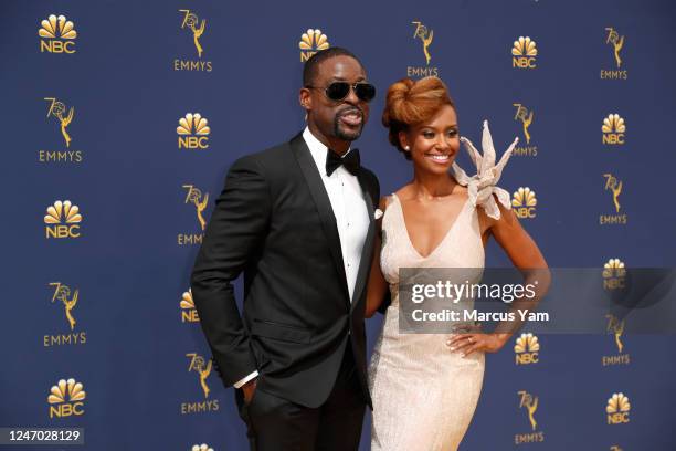 September 17, 2018: ????Sterling K. Brown and ?Ryan Michelle Bathe????arriving at the 70th Primetime Emmy Awards at the Microsoft Theater?in Los...