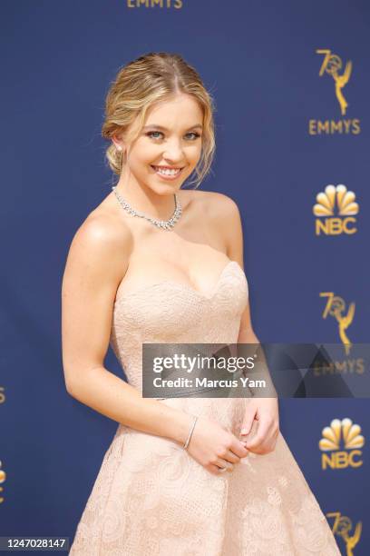 September 17, 2018: ?Sydney Sweeney?arriving at the 70th Primetime Emmy Awards at the Microsoft Theater?in Los Angeles, CA.