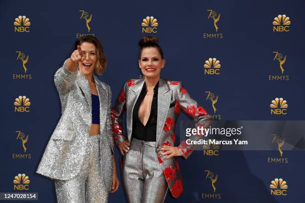 September 17, 2018: ?Amanda Crew and Suzanne Cryer arriving at the 70th Primetime Emmy Awards at the Microsoft Theater?in Los Angeles, CA.