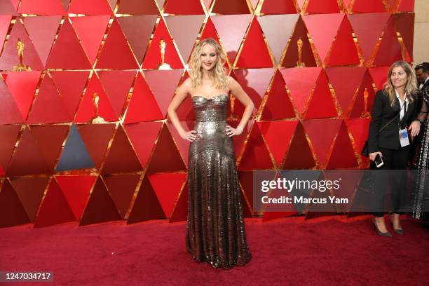 March 4, 2018 - Jennifer Lawrence during the arrivals at the 90th Academy Awards on Sunday, March 4, 2018 at the Dolby Theatre at Hollywood &...