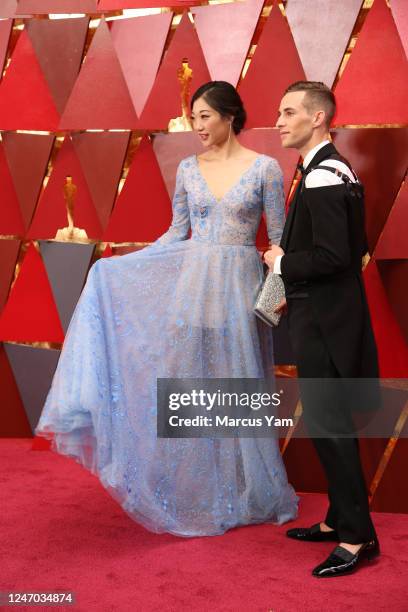 March 4, 2018 Marai Nagasu and Adam Rippon during the arrivals at the 90th Academy Awards on Sunday, March 4, 2018 at the Dolby Theatre at Hollywood...