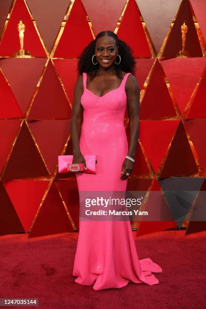 March 4, 2018 Viola Davis during the arrivals at the 90th Academy Awards on Sunday, March 4, 2018 at the Dolby Theatre at Hollywood & Highland Center...