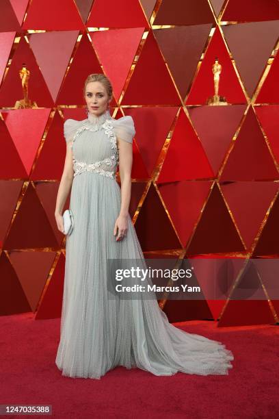 March 4, 2018 Emily Blunt during the arrivals at the 90th Academy Awards on Sunday, March 4, 2018 at the Dolby Theatre at Hollywood & Highland Center...