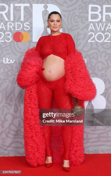 Jessie J attends The BRIT Awards 2023 at The O2 Arena on February 11, 2023 in London, England.