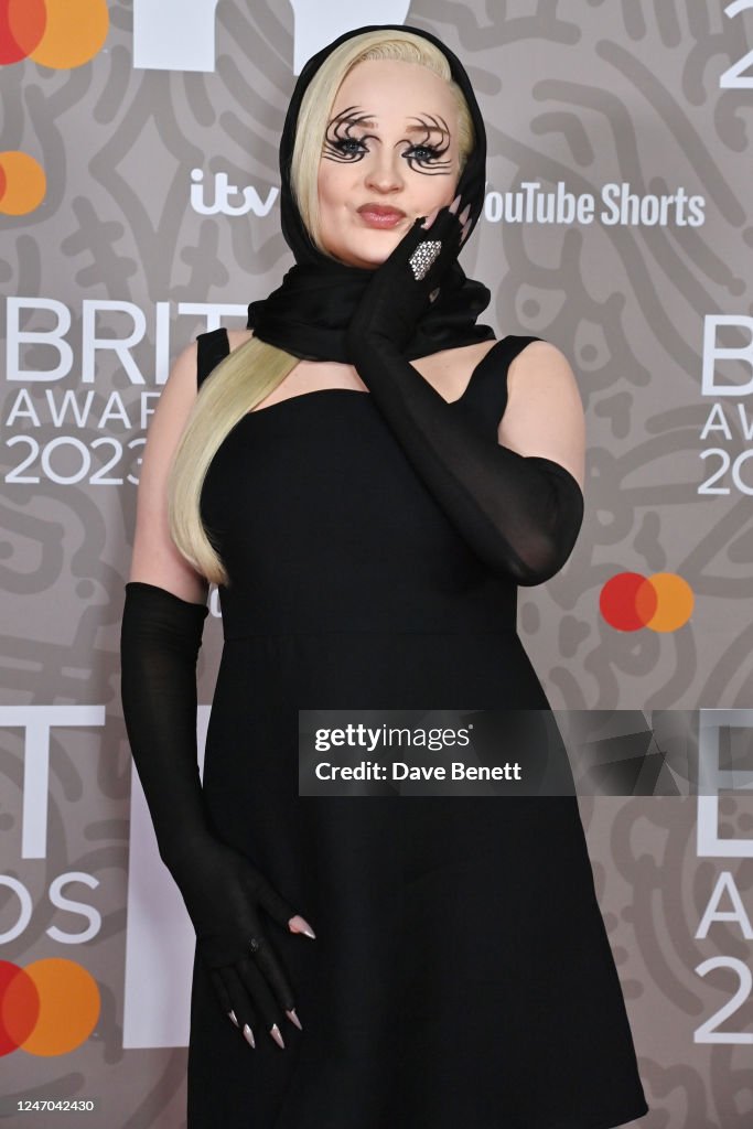 Kim Petras arrives at The BRIT Awards 2023 at The O2 Arena on... News