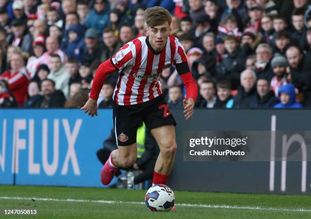 Sunderland's Jack Clarke during the Sky Bet Championship match between Sunderland and Reading at the Stadium Of Light, Sunderland on Saturday 11th...