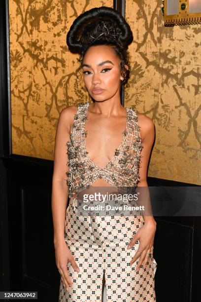 Leigh-Anne Pinnock attends the Warner Music and Ciroc Brit Awards Party at The Nomad Hotel on February 11, 2023 in London, England.