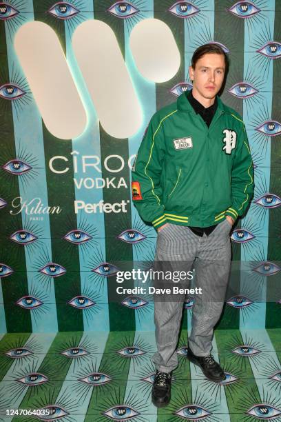 Harris Dickinson attends the Warner Music and Ciroc Brit Awards Party at The Nomad Hotel on February 11, 2023 in London, England.