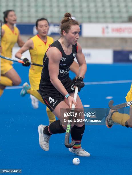 Nike Lorenz of Germany Women's National team seen in action during the International Hockey Federation Pro League China Vs Germany game held at the...