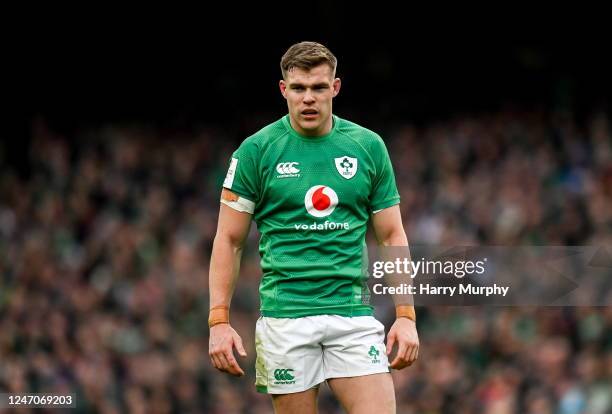 Dublin , Ireland - 11 February 2023; Garry Ringrose of Ireland during the Guinness Six Nations Rugby Championship match between Ireland and France at...