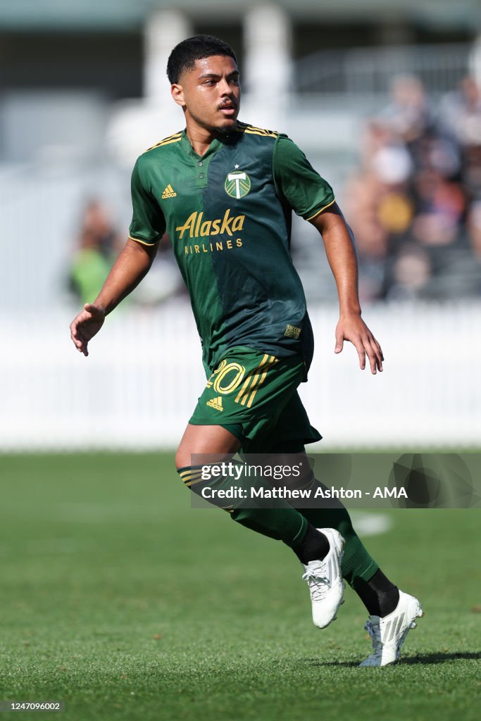 Evander Locklear Evander of Portland Timbers during the MLS Pre-Season 2023 Coachella ...