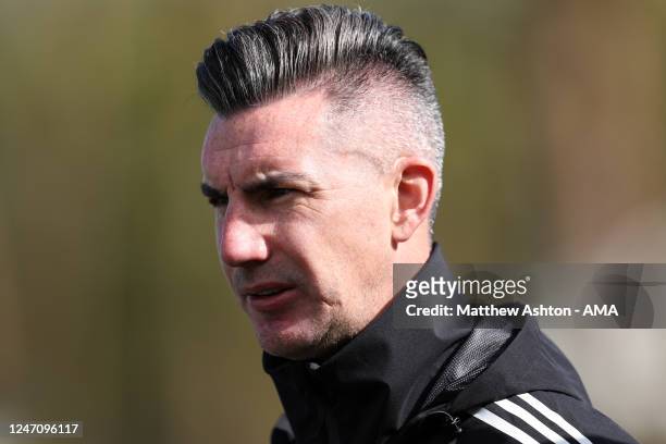 Liam Ridgewell the assistant coach of Portland Timbers during the MLS Pre-Season 2023 Coachella Valley Invitational match between LA Galaxy v...