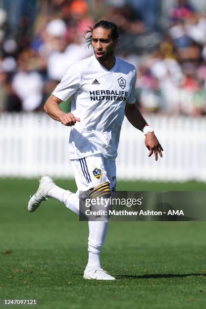 Martin Caceres of LA Galaxy during the MLS Pre-Season 2023 Coachella Valley Invitational match between LA Galaxy v Portland Timbers at Empire Polo...