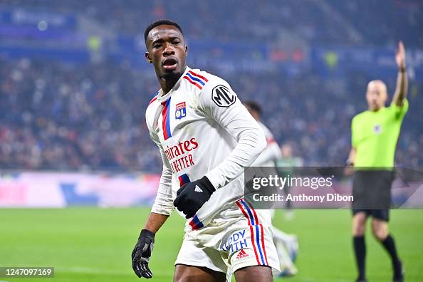 Sinaly DIOMANDE of Lyon during the Ligue 1 Uber Eats match between ...
